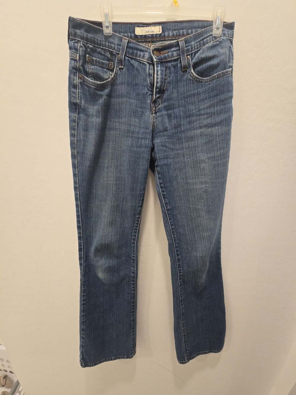 Levi's 515 Boot Cut Jeans Size 6 Long Blue Denim